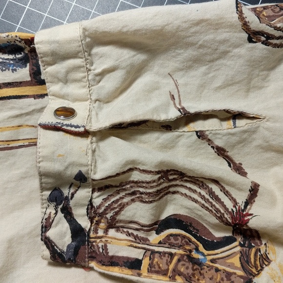 Tasha Polizzi western rodeo button front tab sleeve tunic shirt size XL - Picture 14 of 14